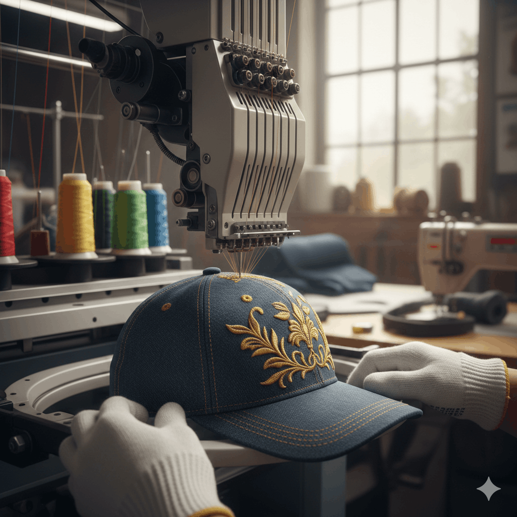 Mütze in einem Stickbetrieb Caps besticken lassen – Vorteile im Blick